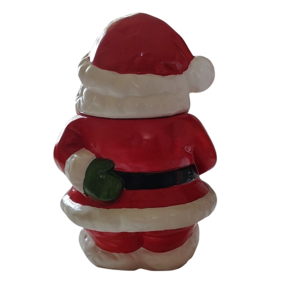 VINTAGE SHARE THE JOY CERAMIC SANTA CHRISTMAS COOKIE JAR - Picture 3 of 6